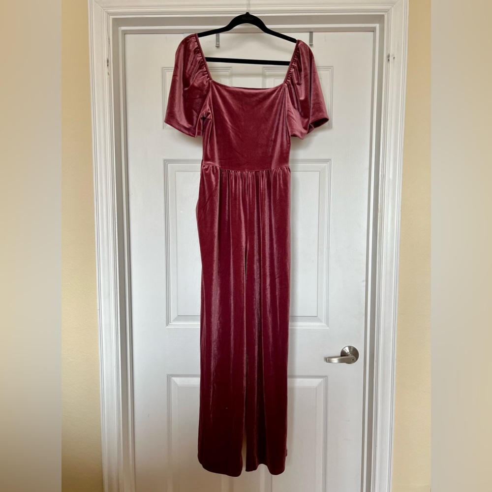 NWT: Old Navy Crimson Cranberry Jumpsuit. Size Large.